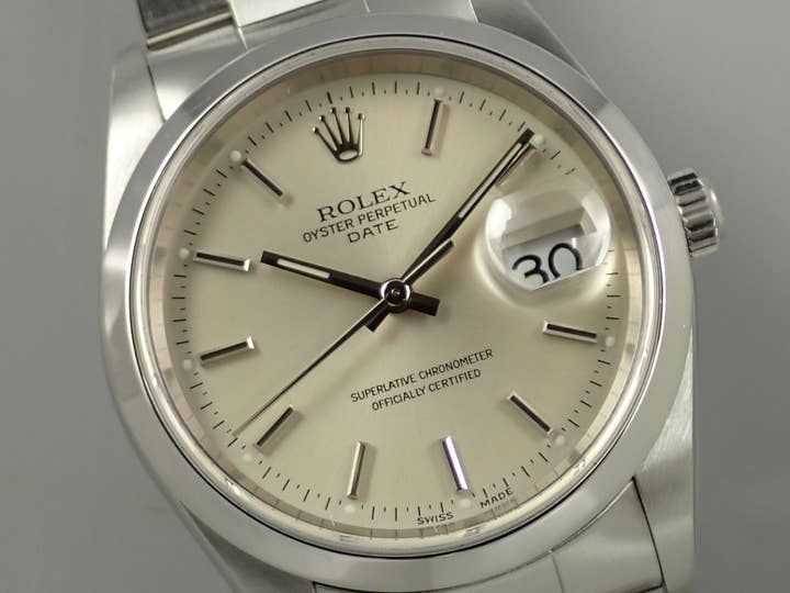 ロレックス オイスターパーペチュアル デイト Ref.15200 ステンレススチール シルバー文字盤