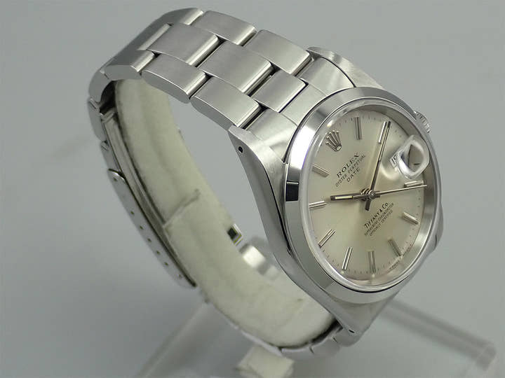 ロレックス オイスターパーペチュアル デイト TIFFANY&CO. Ref.15200 ステンレススチール シルバー文字盤