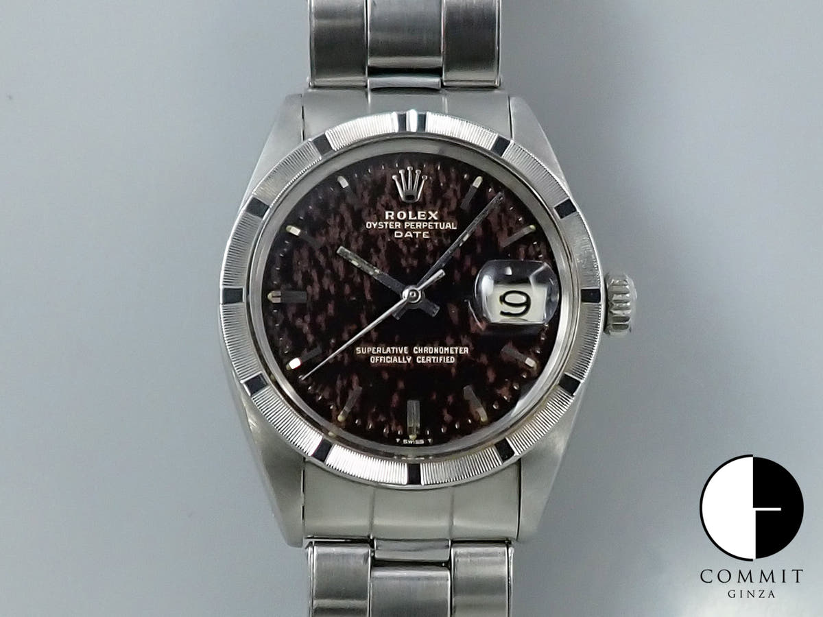 ロレックス オイスターパーペチュアル デイト Ref.1501 ステンレススチール トロピカルミラー文字盤