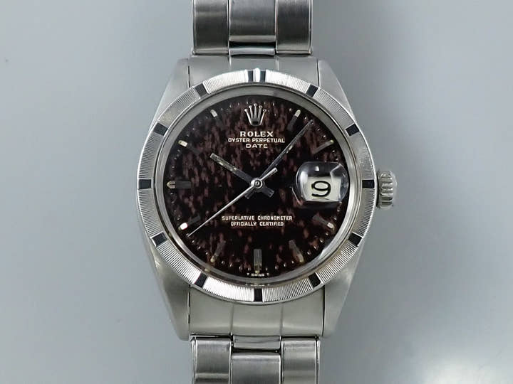 ロレックス オイスターパーペチュアル デイト Ref.1501 ステンレススチール トロピカルミラー文字盤