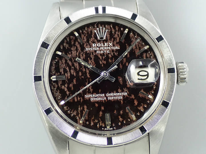 ロレックス オイスターパーペチュアル デイト Ref.1501 ステンレススチール トロピカルミラー文字盤