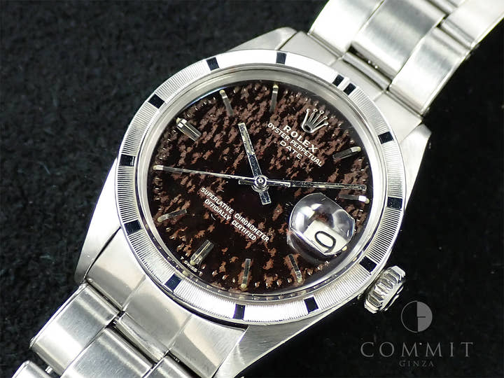 ロレックス オイスターパーペチュアル デイト Ref.1501 ステンレススチール トロピカルミラー文字盤