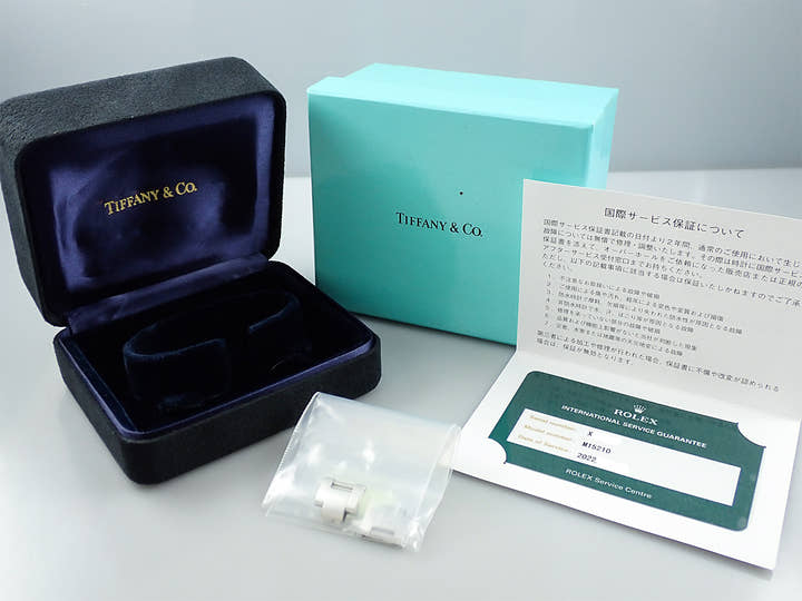 ロレックス オイスターパーペチュアル デイト TIFFANY&CO. Ref.15210 ステンレススチール ホワイト文字盤