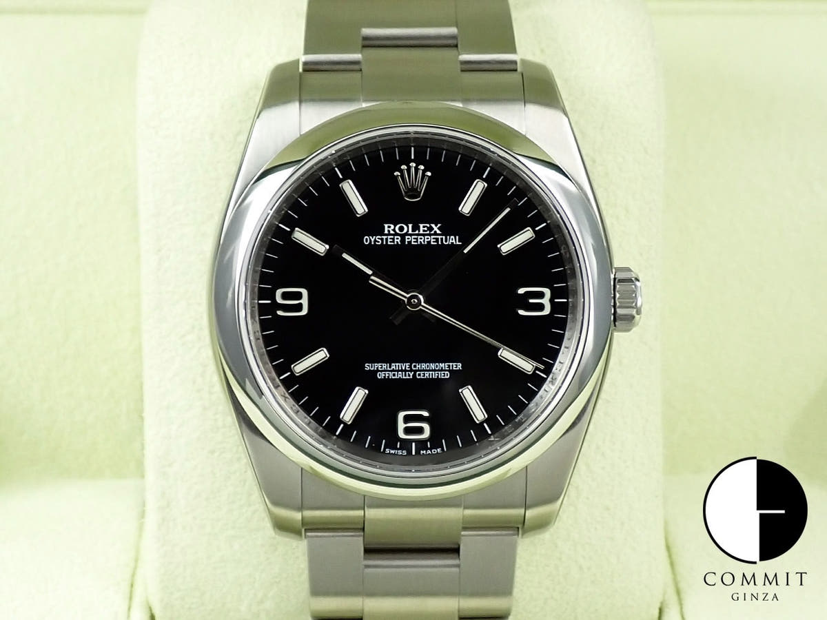ロレックス オイスターパーペチュアル36 Ref.116000 ステンレススチール ブラック文字盤