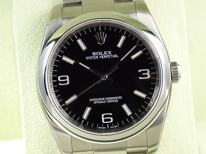 ロレックス オイスターパーペチュアル36 Ref.116000 ステンレススチール ブラック文字盤