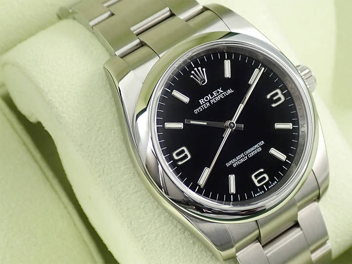 ロレックス オイスターパーペチュアル36 Ref.116000 ステンレススチール ブラック文字盤