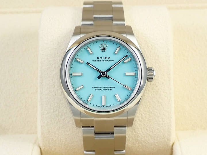 ロレックス オイスターパーペチュアル31 Ref.277200 ステンレススチール ターコイズ文字盤