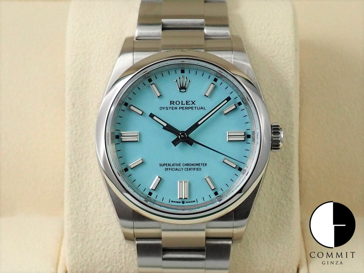 ロレックス オイスターパーペチュアル36 Ref.126000 ステンレススチール ターコイズ文字盤