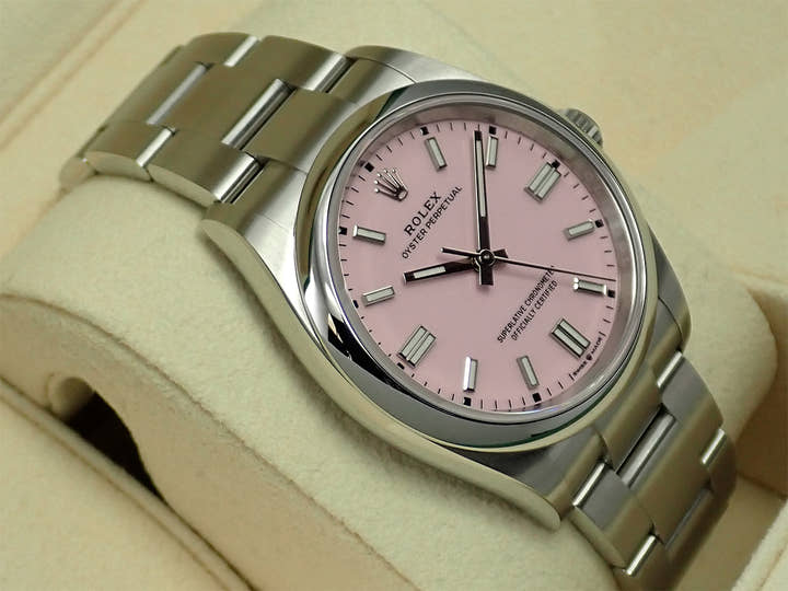 ロレックス オイスターパーペチュアル36 Ref.126000 ステンレススチール キャンディピンク文字盤