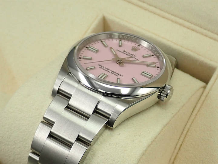 ロレックス オイスターパーペチュアル36 Ref.126000 ステンレススチール キャンディピンク文字盤