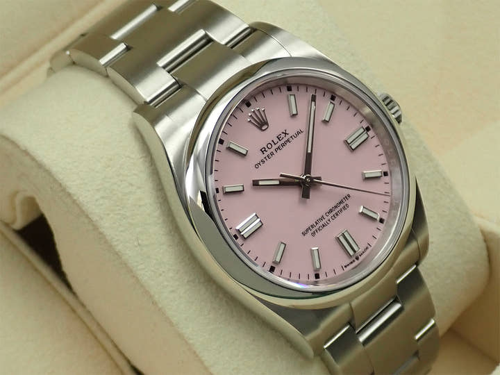 ロレックス オイスターパーペチュアル36 Ref.126000 ステンレススチール キャンディピンク文字盤