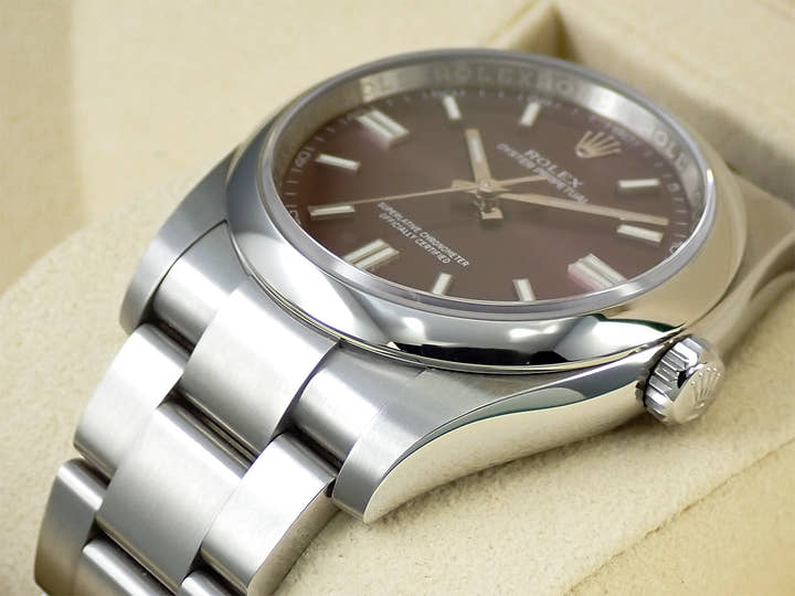 ロレックス オイスターパーペチュアル36 Ref.116000 ステンレススチール レッドグレープ文字盤