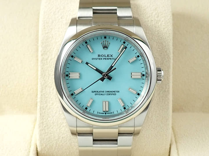 ロレックス オイスターパーペチュアル36 Ref.126000 ステンレススチール ターコイズ文字盤