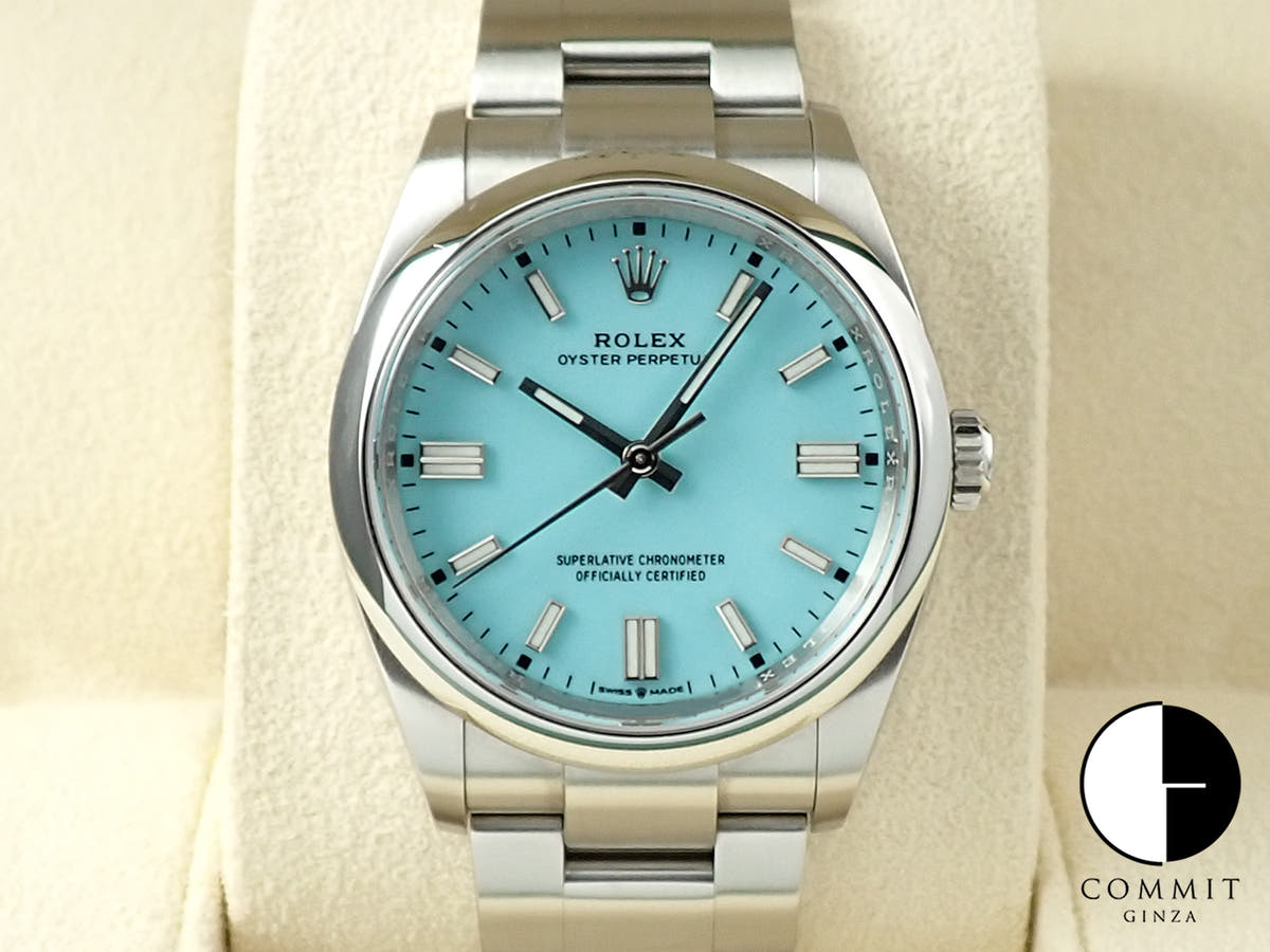 ロレックス オイスターパーペチュアル36 Ref.126000 ステンレススチール ターコイズ文字盤
