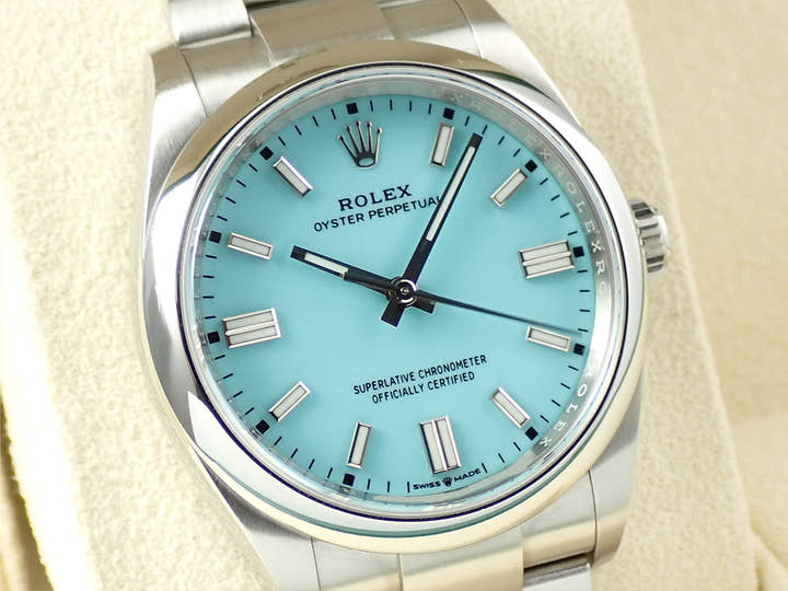 ロレックス オイスターパーペチュアル36 Ref.126000 ステンレススチール ターコイズ文字盤