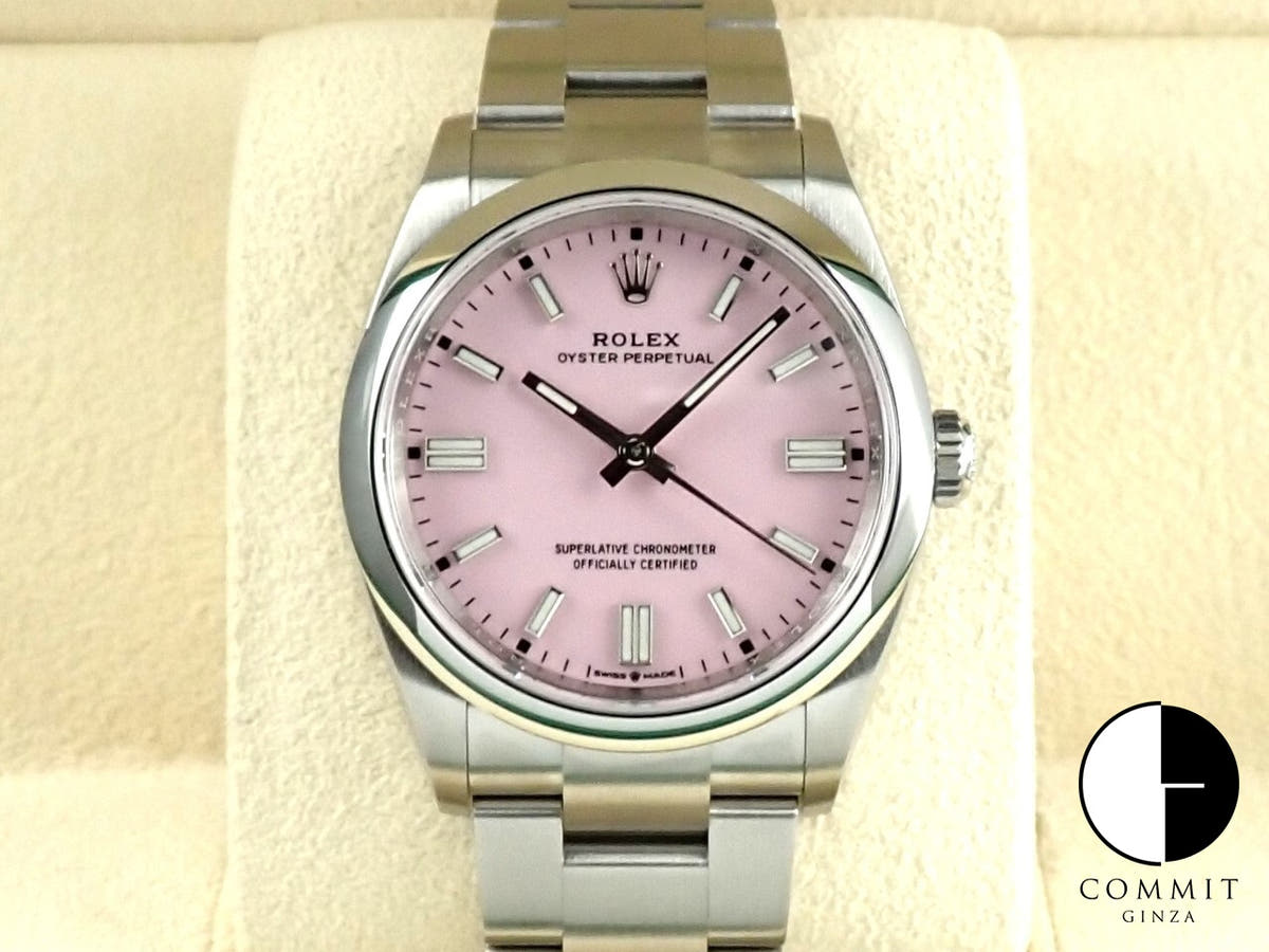 ロレックス オイスターパーペチュアル36 Ref.126000 ステンレススチール キャンディピンク文字盤