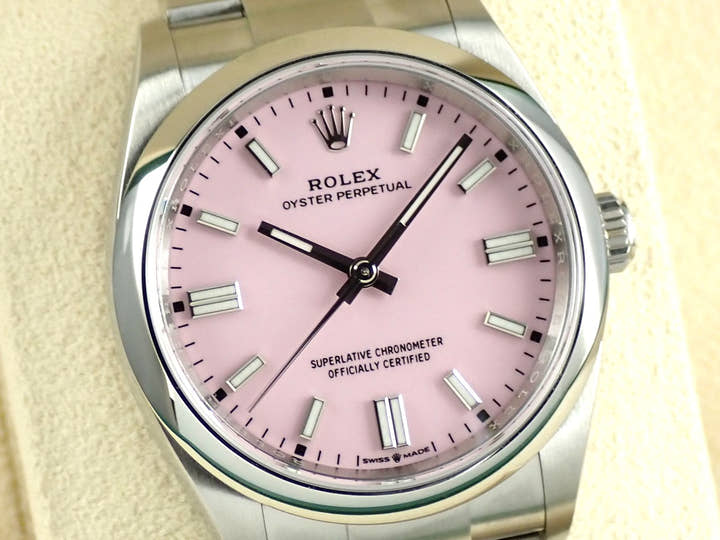 ロレックス オイスターパーペチュアル36 Ref.126000 ステンレススチール キャンディピンク文字盤