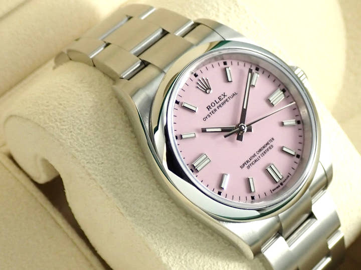 ロレックス オイスターパーペチュアル36 Ref.126000 ステンレススチール キャンディピンク文字盤