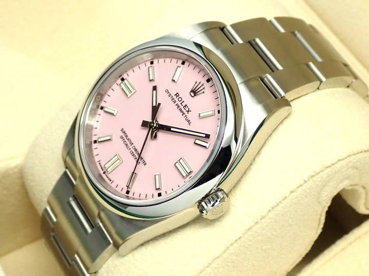 ロレックス オイスターパーペチュアル36 Ref.126000 ステンレススチール キャンディピンク文字盤