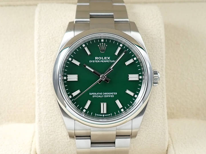 ロレックス オイスターパーペチュアル36 Ref.126000 ステンレススチール グリーン文字盤