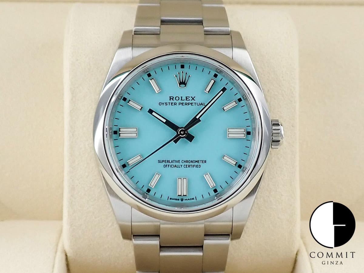 ロレックス オイスターパーペチュアル36 Ref.126000 ステンレススチール ターコイズ文字盤