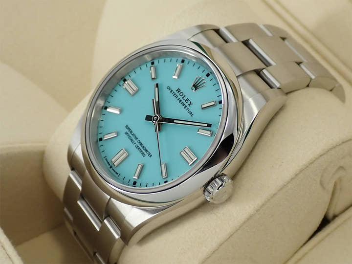 ロレックス オイスターパーペチュアル36 Ref.126000 ステンレススチール ターコイズ文字盤