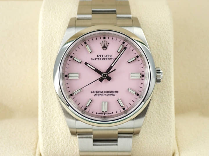 ロレックス オイスターパーペチュアル36 Ref.126000 ステンレススチール キャンディピンク文字盤