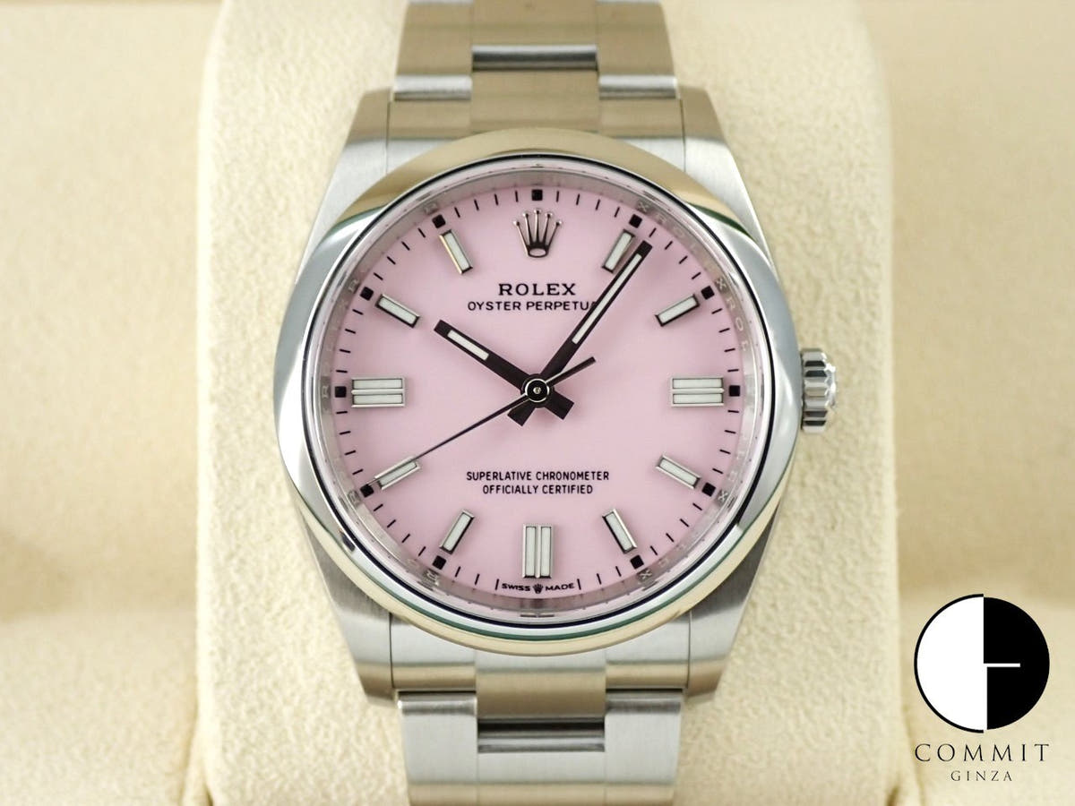 ロレックス オイスターパーペチュアル36 Ref.126000 ステンレススチール キャンディピンク文字盤