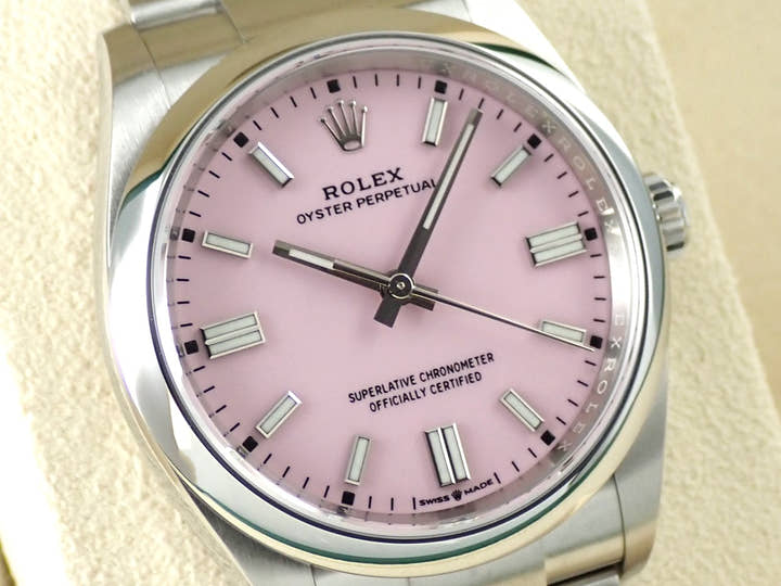 ロレックス オイスターパーペチュアル36 Ref.126000 ステンレススチール キャンディピンク文字盤