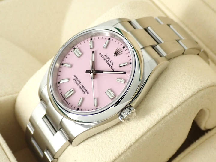 ロレックス オイスターパーペチュアル36 Ref.126000 ステンレススチール キャンディピンク文字盤