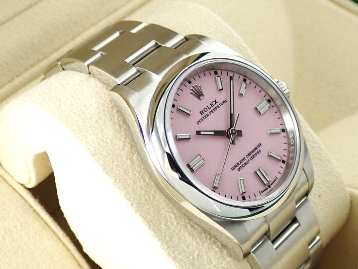 ロレックス オイスターパーペチュアル36 Ref.126000 ステンレススチール キャンディピンク文字盤