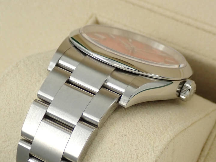 ロレックス オイスターパーペチュアル36 Ref.126000 ステンレススチール コーラルレッド文字盤