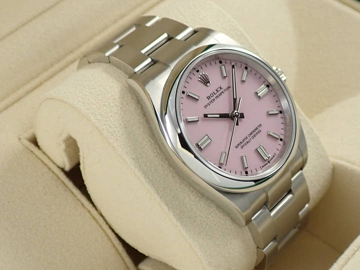 ロレックス オイスターパーペチュアル36 Ref.126000 ステンレススチール キャンディピンク文字盤