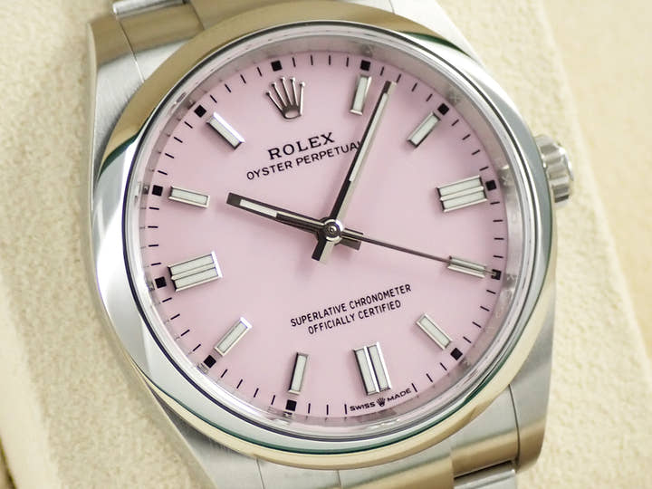 ロレックス オイスターパーペチュアル36 Ref.126000 ステンレススチール キャンディピンク文字盤