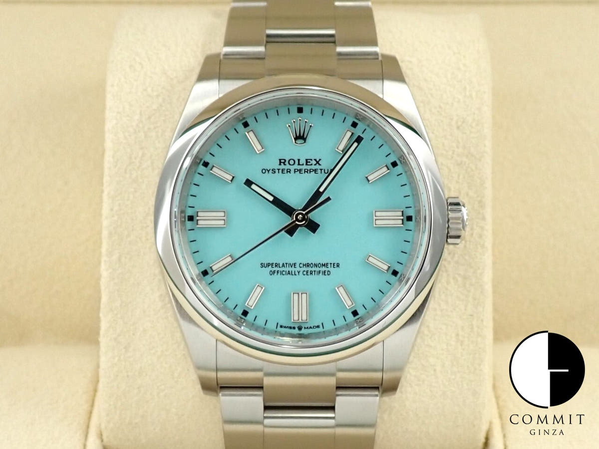 ロレックス オイスターパーペチュアル36 Ref.126000 ステンレススチール ターコイズ文字盤