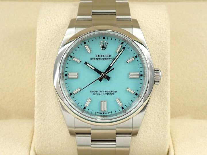 ロレックス オイスターパーペチュアル36 Ref.126000 ステンレススチール ターコイズ文字盤