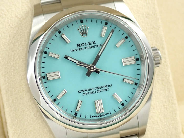 ロレックス オイスターパーペチュアル36 Ref.126000 ステンレススチール ターコイズ文字盤