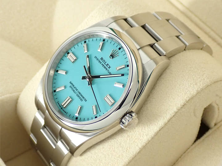 ロレックス オイスターパーペチュアル36 Ref.126000 ステンレススチール ターコイズ文字盤