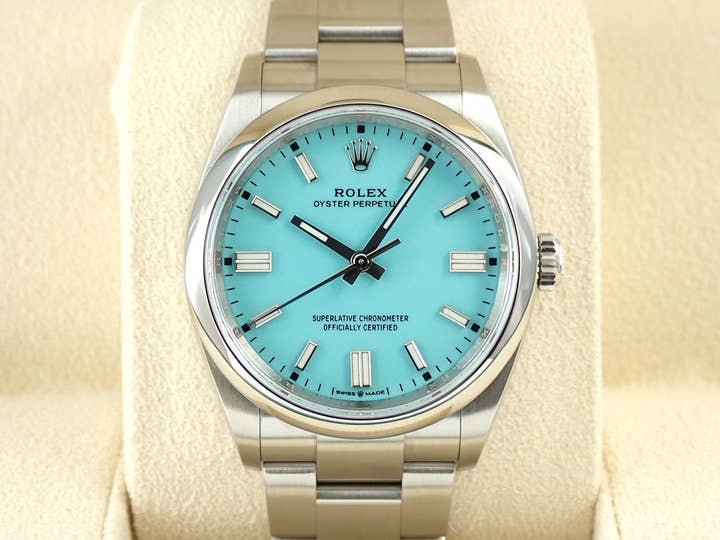 ロレックス オイスターパーペチュアル36 Ref.126000 ステンレススチール ターコイズ文字盤