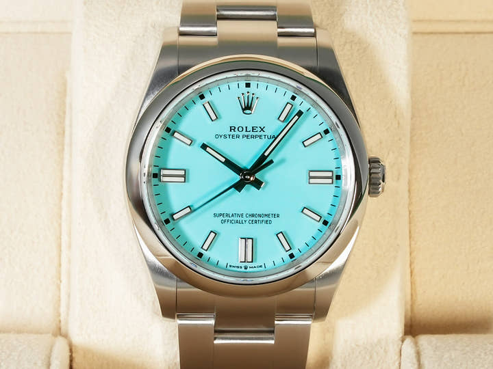 ロレックス オイスターパーペチュアル36 Ref.126000 ステンレススチール ターコイズ文字盤