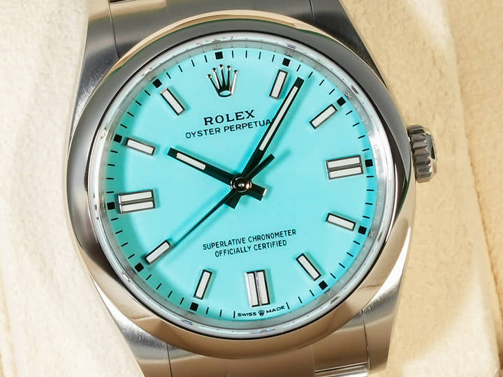 ロレックス オイスターパーペチュアル36 Ref.126000 ステンレススチール ターコイズ文字盤