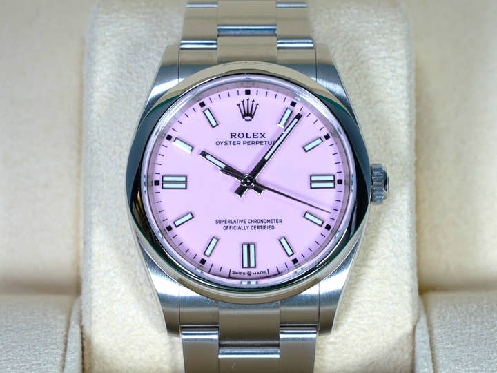 ロレックス オイスターパーペチュアル36 Ref.126000 ステンレススチール キャンディピンク文字盤