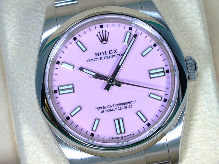 ロレックス オイスターパーペチュアル36 Ref.126000 ステンレススチール キャンディピンク文字盤