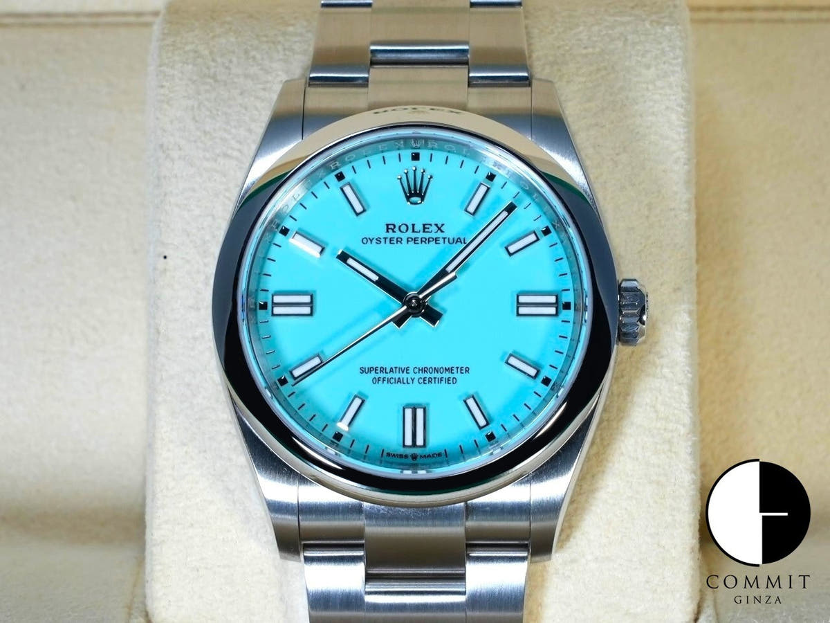 ロレックス オイスターパーペチュアル36 Ref.126000 ステンレススチール ターコイズ文字盤