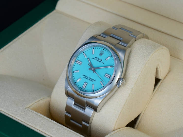 ロレックス オイスターパーペチュアル36 Ref.126000 ステンレススチール ターコイズ文字盤