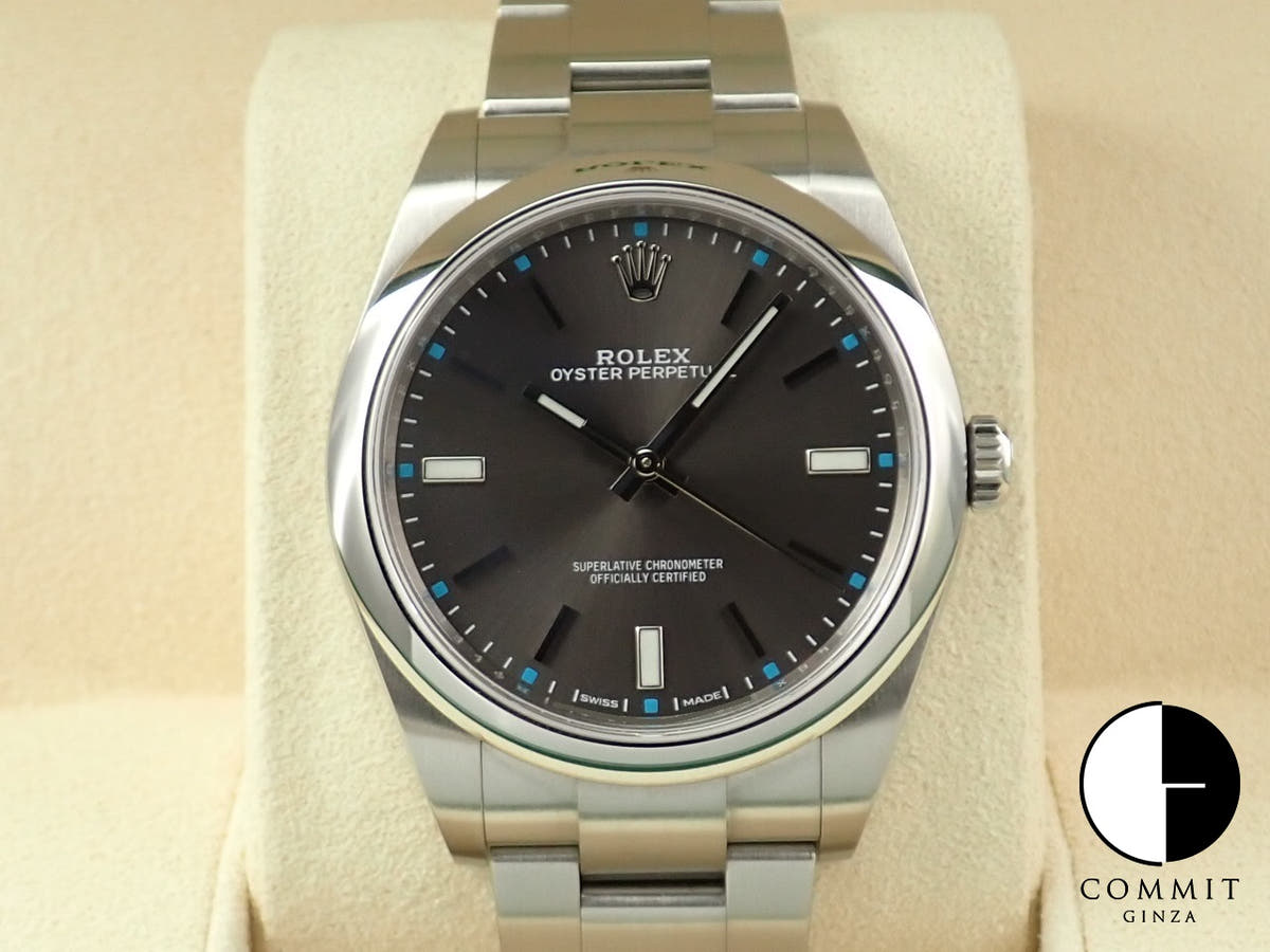 ロレックス オイスターパーペチュアル39 Ref.114300 ステンレススチール スレートグレー文字盤