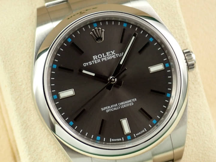 ロレックス オイスターパーペチュアル39 Ref.114300 ステンレススチール スレートグレー文字盤
