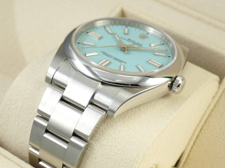 Rolex Oyster Perpetual 41 Ref. 124300 Stainless Steel Turquoise Dial