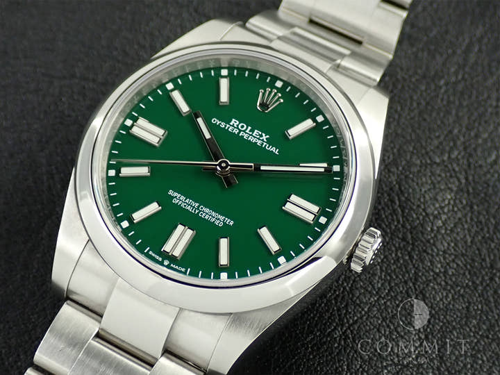 Rolex Oyster Perpetual 41 Ref. 124300 Stainless Steel Green Dial