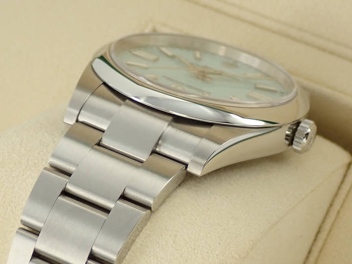 ロレックス オイスターパーペチュアル41 Ref.124300 ステンレススチール ターコイズ文字盤